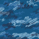 MORO - čmáranice / classic blue - Hydrofobní česaná teplákovina