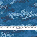 MORO - čmáranice / classic blue - Hydrofobní česaná teplákovina
