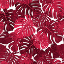 MONSTERA 2.0  / viva magenta - Hydrofobní česaná teplákovina