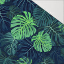 MONSTERA 2.0 / navy - Hydrofobní česaná teplákovina