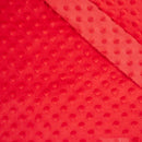 ČERVENÝ - plyš s puntíky