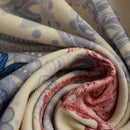 FLAMINGI I RÓŻE / beżowy