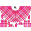 Dětské šaty "MIA" - RŮŽOVÁ KOSTKA  VZ. 3 - Sada šití
