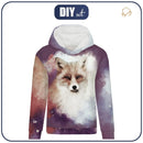 DÁMSKA MIKINA (POLA) CLASSIC S KAPUCÍ - LIŠKA / sépie - teplákovina