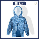 DĚTSKÁ MIKINA S KAPUCÍ (ALEX) - PÁV (CLASSIC BLUE) - Sada šití