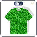 DĚTSKÉ TRIČKO - PIXELY Vz. 2 (zelená) - Sada šití