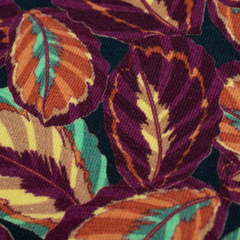 PURPUROVÉ LISTY (VINTAGE) - Hydrofobní česaná teplákovina