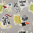 SCHOOL IS COOL / šedá (ŠKOLNÍ KRESBY)