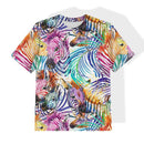 DĚTSKÉ TRIČKO - DUHOVÉ ZEBRY - Sada šití