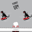 DINOSAUŘI - Hydrofobní česaná teplákovina