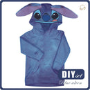 DĚTSKÁ MIKINA S KAPUCÍ (PARIS) - BLUE ALIEN - Sada šití