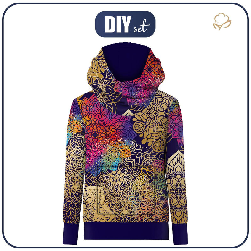 UNISEX HYDROFOBNÍ MIKINA UNISEX -  MANDALA vz. 2 - Sada šití