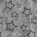 SZARE GWIAZDY (kontur) / przecierany jeans szary