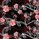 RŮŽE vz. 2 (červená) / černá