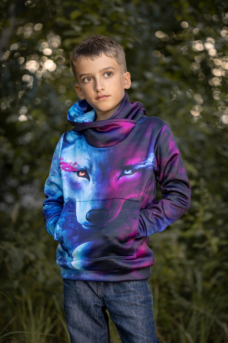 HYDROFOBNÍ MIKINA UNISEX - MISTY WOLF - Sada šití