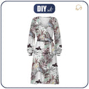 Zavinovací šaty (BIANCA) - LUXE TROPICAL vz. 1 - Sada šití