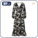 Zavinovací šaty s volánem (ABELLA) - JUNGLE GLAMOUR - Sada šití