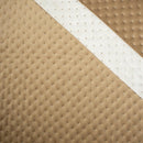 BÉŽOVÝ - Velur  prošívaný tečky