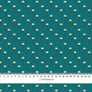 BÍLÉ KVĚTINKY / smaragdově zelená