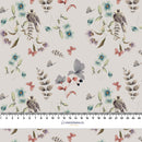 BIRDS AND BUTTERFLIES (INTO THE WOODS) - Hydrofobní česaná teplákovina