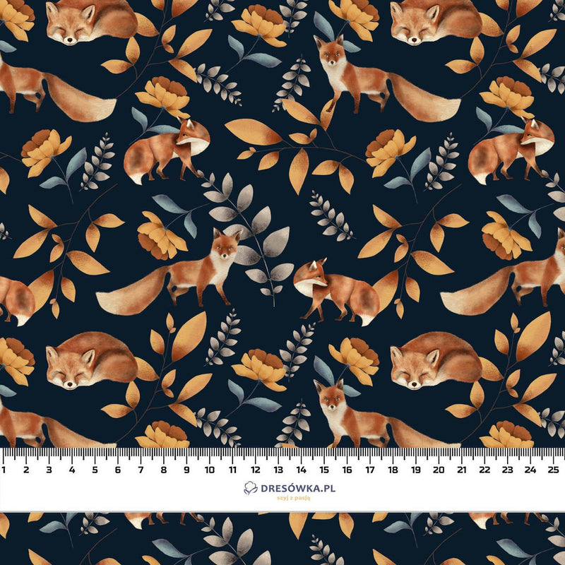 FOX TIME (INTO THE WOODS) - Hydrofobní česaná teplákovina