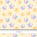 BAREVNÉ HVĚZDY (VÁNOČNÍ SOBI) - Hydrofobní česaná teplákovina