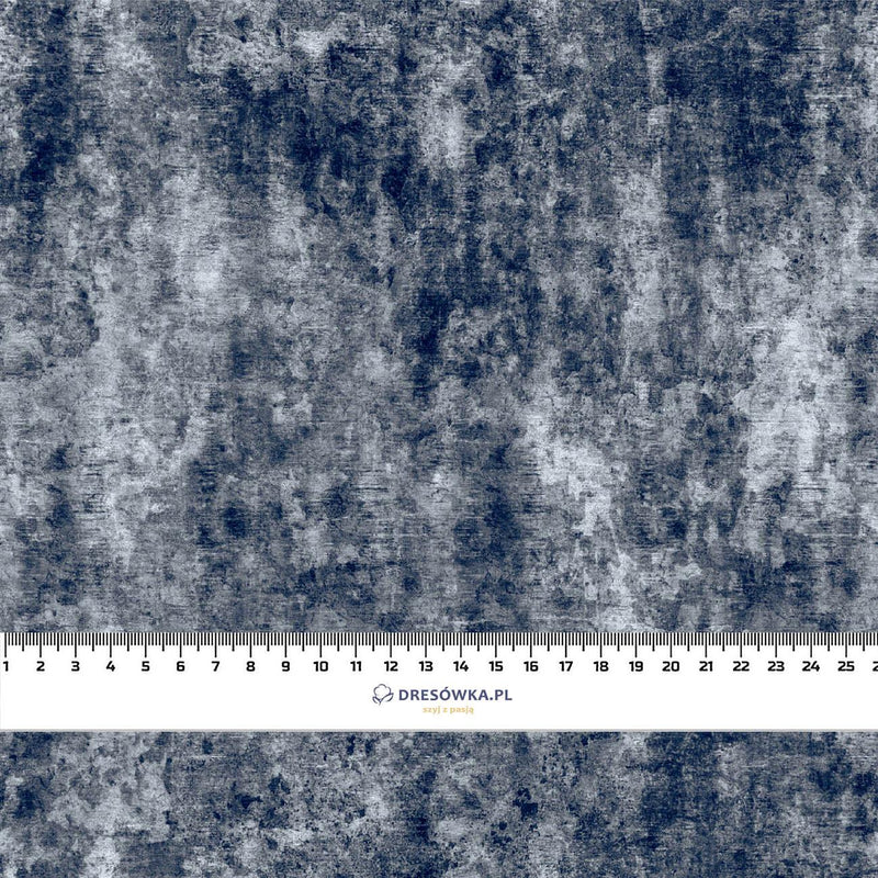 GRUNGE (navy) - Hydrofobní česaná teplákovina