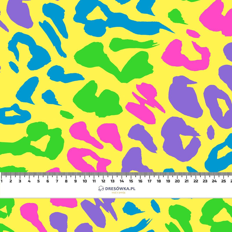 NEON LEOPARD vz.2 - Hydrofobní česaná teplákovina