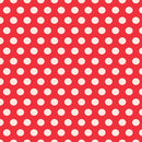 PUNTÍKY BÍLÉ / červený