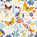 FOLKOVÍ MOTÝLI / bílý