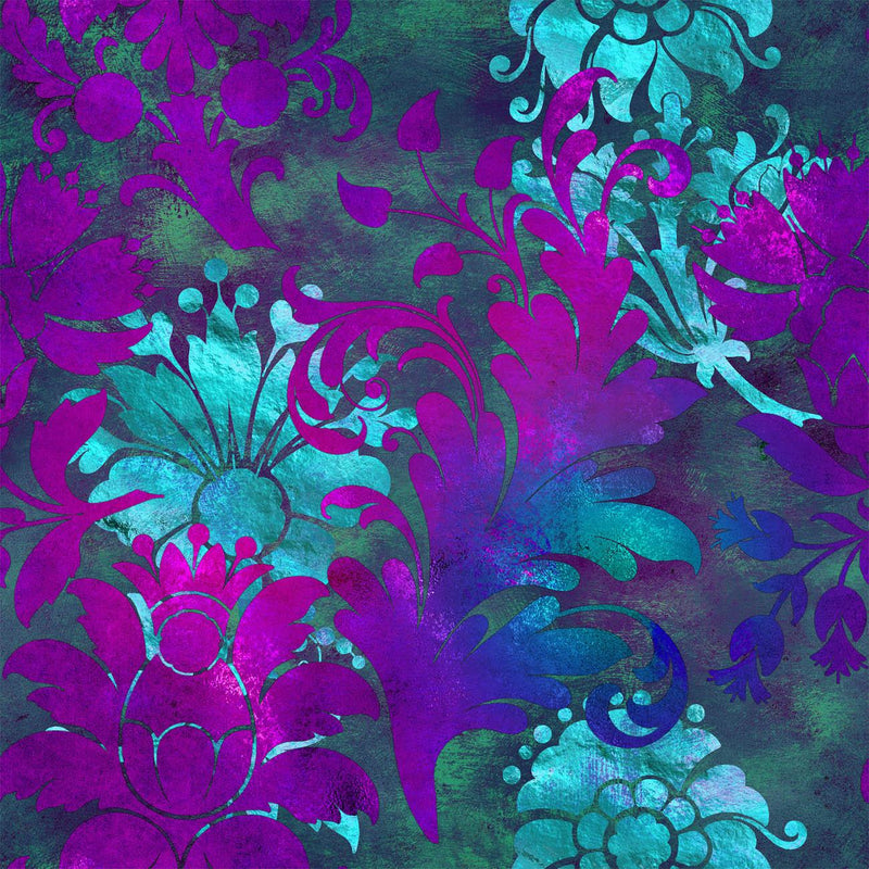 FLORAL Vz. 2 - Hydrofobní česaná teplákovina