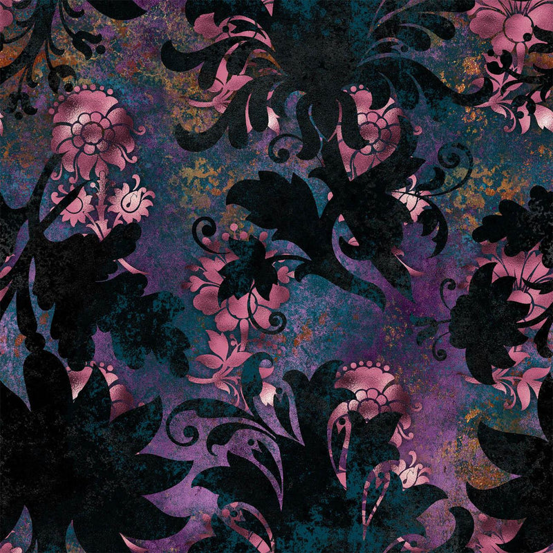 FLORAL Vz. 7 - Hydrofobní česaná teplákovina