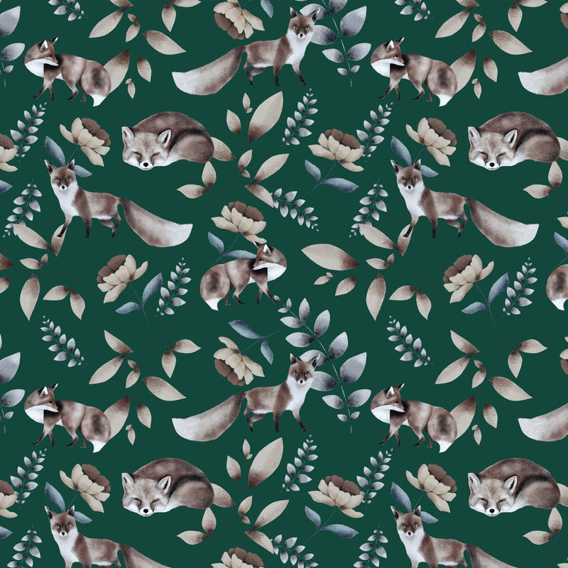 FOX TIME / BOTTLED GREEN (INTO THE WOODS) - Hydrofobní česaná teplákovina