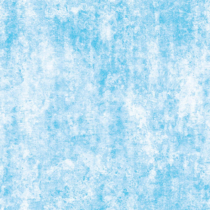 GRUNGE (azurová) - Hydrofobní česaná teplákovina