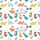 BAREVNÍ DINOSAUŘI vz. 1 - Hydrofobní česaná teplákovina