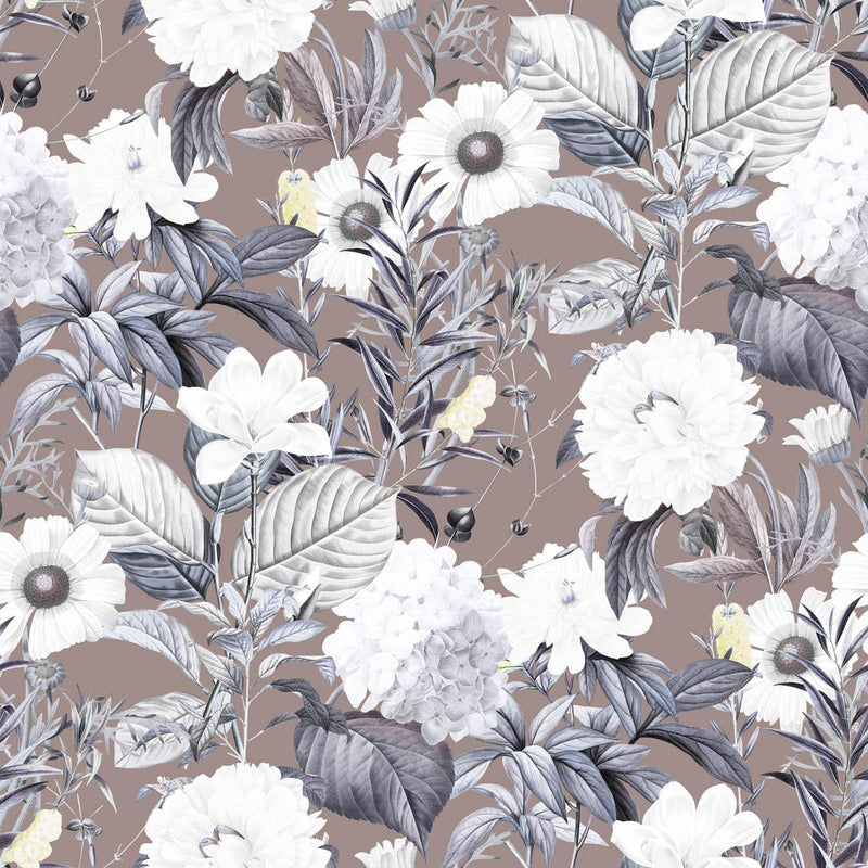 LUXE BLOSSOM vz. 2 - Hydrofobní česaná teplákovina