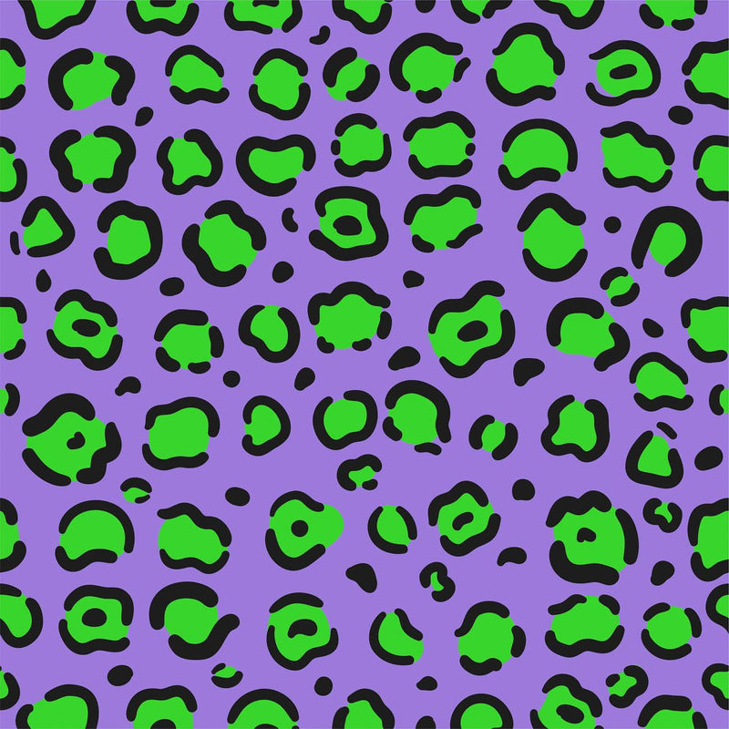 NEON LEOPARD vz. 1 - Hydrofobní česaná teplákovina