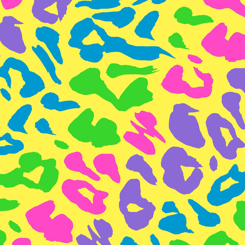 NEON LEOPARD vz.2 - Hydrofobní česaná teplákovina