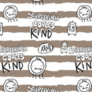 SCHRECKLICH COOLES KIND / béžové pruhy (ŠKOLNÍ KRESBY)