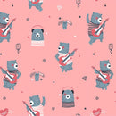 Rock N Roll bear / broskvový