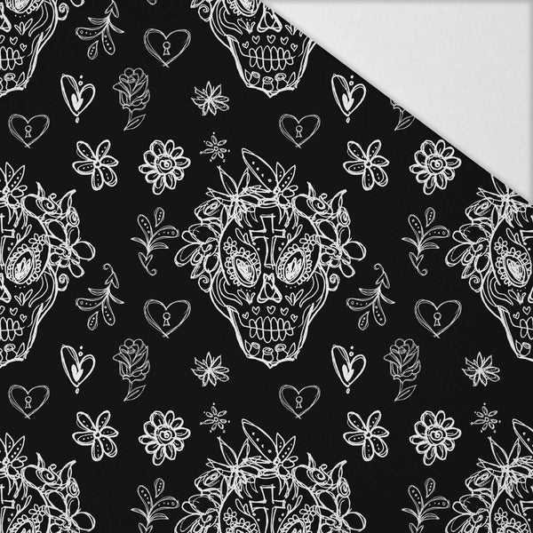 LEBKY OBRYS / věnec (DIA DE LOS MUERTOS) - Hydrofobní česaná teplákovina