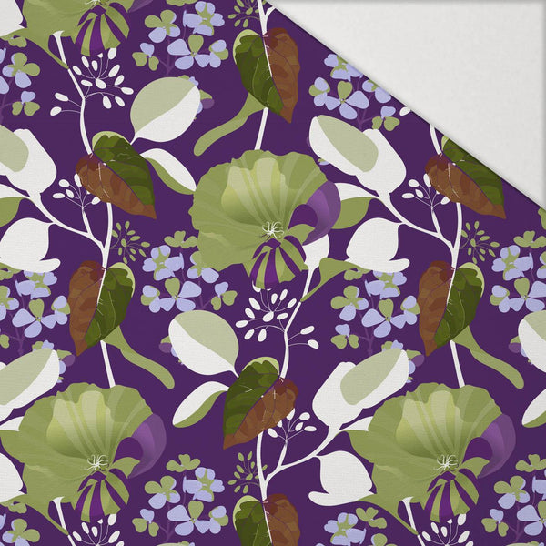 FLORAL AUTUMN VZ. 5 - Hydrofobní česaná teplákovina