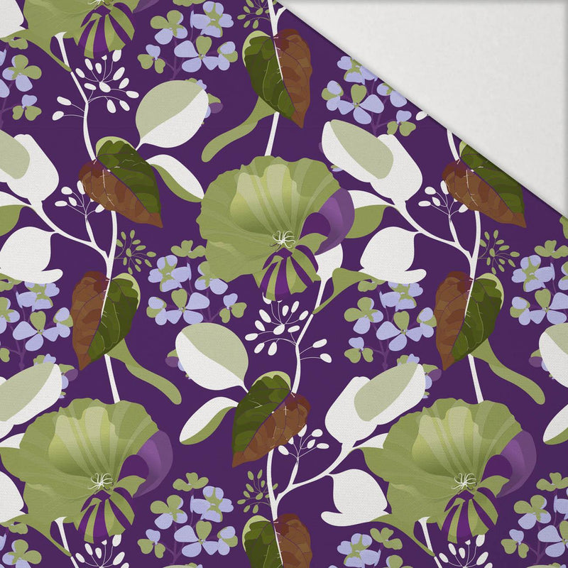 FLORAL AUTUMN VZ. 5 - Hydrofobní česaná teplákovina