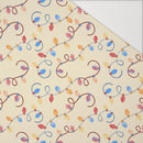 VÁNOČNÍ OSVĚTLENÍ (VÁNOČNÍ SOBI)  - Hydrofobní česaná teplákovina