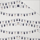 VÁNOČNÍ OSVĚTLENÍ Vz. 2 (ZIMNÍ ČAS) / bílá - Hydrofobní česaná teplákovina