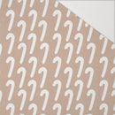 CUKROVÉ TYČINKY(BÍLÉ VÁNOCE) - Hydrofobní česaná teplákovina