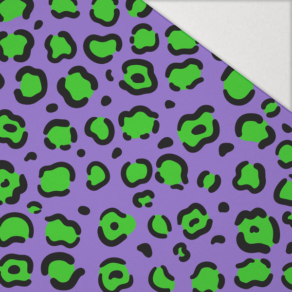 NEON LEOPARD vz. 1 - Hydrofobní česaná teplákovina