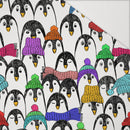 Tučňáci s šálou - Hydrofobní česaná teplákovina