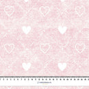 SRDÍČKA A KOSOČTVERCE / ROZŘEZANÝ JEANS (světle růžový)