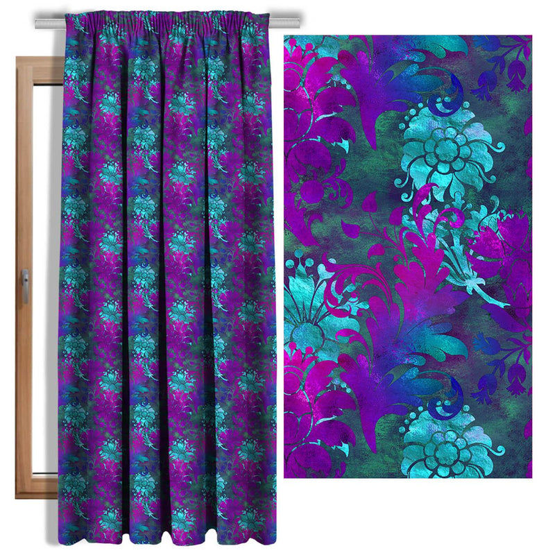 FLORAL Vz. 2 - Hydrofobní česaná teplákovina
